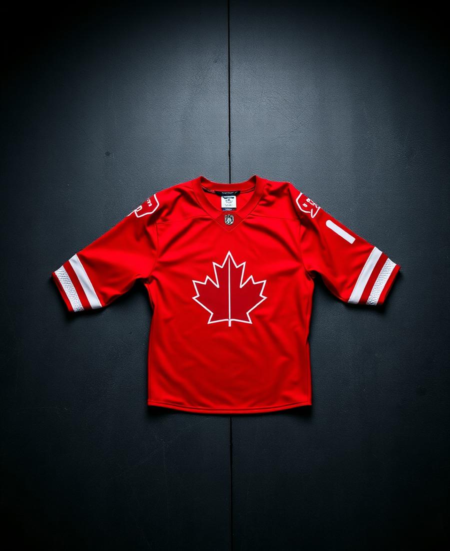 Team Canada red home hockey jersey